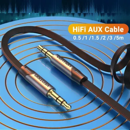 CablesCable Aux HiFi macho a macho - 3,5 mm - cable de auriculares / altavoz