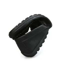 Moderigtige flade herresko - slip on loafers - ægte læder