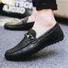 Moderigtige flade herresko - slip on loafers - ægte læder