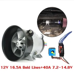 Universal bil elektrisk turbin - turbolader - boost luftinntaksvifte - 12V
