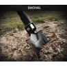 Multifunksjonell ingeniørspade - sammenleggbar - militært / overlevelsesverktøy - sett