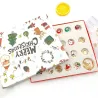 Jule-adventskalender - med smykker - armbåndlagingssett - øredobber