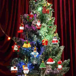 Juleadventskalender - med hengende juletrepynt - 24 stk