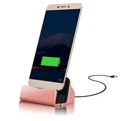 Universal oplader - dockingstation - til smartphone med micro USB stik