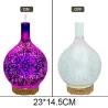 Ultralydsluftfugter - diffuser for æteriske olier - LED - 3D fyrværkeri