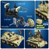 Militär eltank - fjärrkontroll - byggstenar - RC leksak - 759 stycken