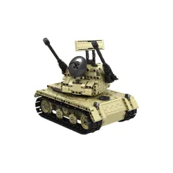 Military electric tank - remote control - building blocks - RC toy - 759 piecesRC Toys
