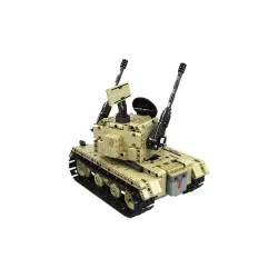 Wojskowy czołg elektryczny - pilot - klocki - zabawka RC - 759 sztukRC Zabawki