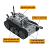 ConstrucciónTanque eléctrico militar - bloques de construcción - interruptor de encendido táctil - juguete educativo - 378 pi...