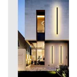 Waterdichte buitenwandlamp - lange aluminium LED-lampWandlampen