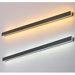 Vattentät utomhusvägglampa - lång LED-lampa i aluminium