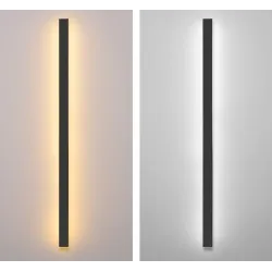 Vattentät utomhusvägglampa - lång LED-lampa i aluminium
