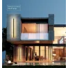 Waterdichte buitenwandlamp - lange aluminium LED-lampWandlampen