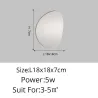 Moderne LED-Wandleuchte im nordischen Stil