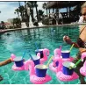 InflablesFlamenco hinchable - portabebidas para piscina - juguete flotante - 10 piezas