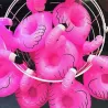 Oppblåsbar flamingo - bassengdrikkeholder - flytende leketøy - 10 stk
