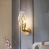 Gylden krystall vegglampe - LED - nordisk stil
