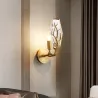 Applique en cristal doré - LED - Style nordique