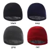 Varm strikhue - med tyk pels indeni - unisex