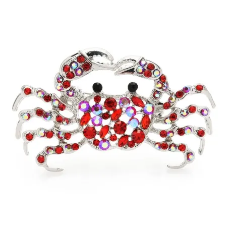 Granchio di strass - spilla