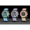 PAGANI DESIGN - mekanisk / automatisk ur - regnbuebezel - vandtæt - læder- / nylonrem