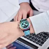 PAGANI DESIGN - mekanisk / automatisk ur - regnbuebezel - vandtæt - læder- / nylonrem