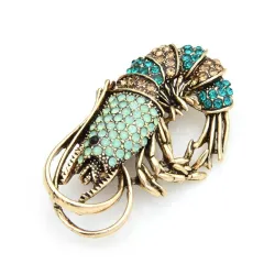 Krystal rejer - broche