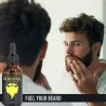 Skægvækst æterisk olie - med derma roller - 30ml