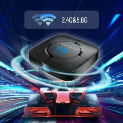 Android 10 - TV Box - Blacklight 6K - Wifi - Assistente vocale 4GB RAM 32G 64G