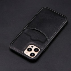 Läderskyddsfodral med kreditkortsfack för iPhone