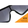 Gafas de solVisera de protección de una pieza - marco de gran tamaño - gafas de sol - gafas deportivas - a prueba de viento -...