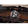 Pagani Design - montre à quartz automatique - verre saphir - chronographe - cuir - acier inoxydable