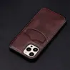 Skinnbeskyttelsesveske med kredittkortspor for iPhone