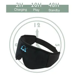 Sovende øyemaske - med Bluetooth-headset og mikrofon