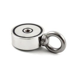 Strong neodymium magnet - double sided - with hook - ring holeMagnets