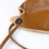Bucket style hatt - varm vinter läder hatt - koreansk stil