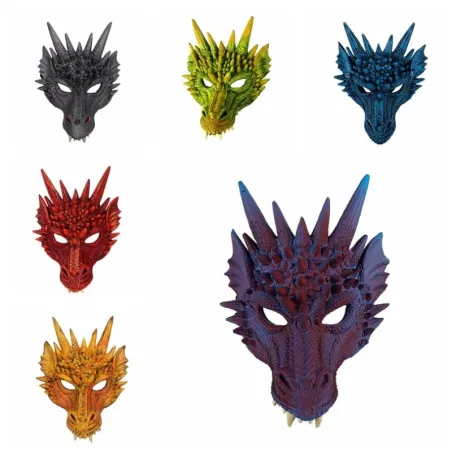 MáscaraMáscara de Halloween - cara de dragón 3D