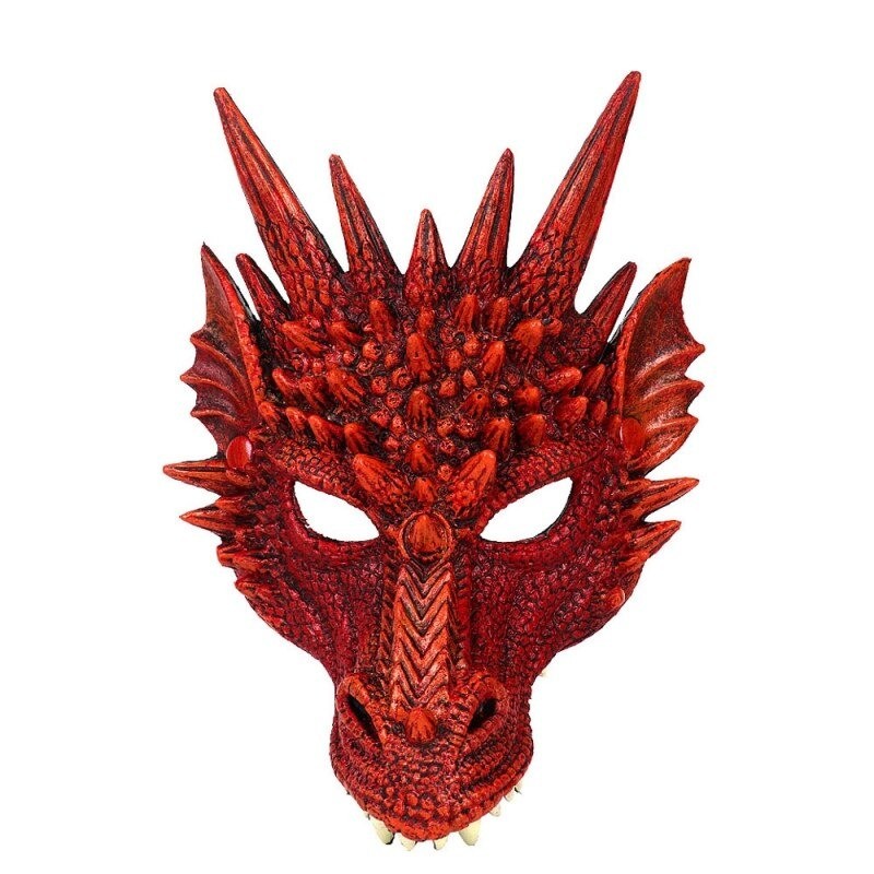 Halloween-masker - 3D-drakengezichtMaskers