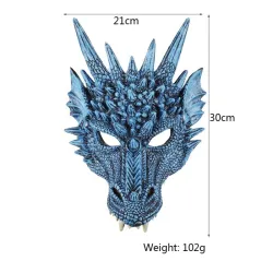 Masque d'Halloween - Visage de dragon 3D