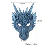 Maska Halloween - twarz smoka 3DMaski