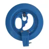 16cm dragehjul - blåt plastikgreb - opruller