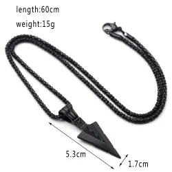 CollaresColgante de punta de flecha - collar estilo hip-hop