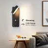 LED vegglampe - dimbar - roterbart hode - USB-lading - 9W