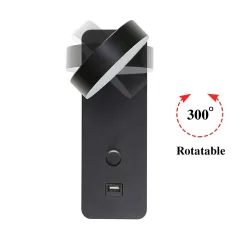 Kinkiet LED - ściemniany - obrotowa głowica - ładowanie USB - 9WKinkiety