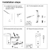 LED vegglampe - dimbar - roterbart hode - USB-lading - 9W