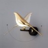 Candeeiro de parede LED criativo - pássaro banhado a ouro - escurecimento de toque - controle remoto