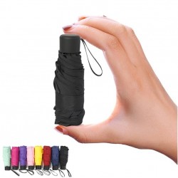 Mini lett sammenleggbar lommeparaply - anti-UV
