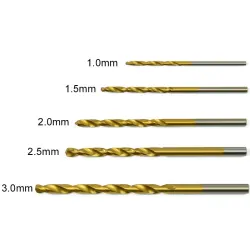 Titanium coated twist drill bits - 50 piecesBits & drills