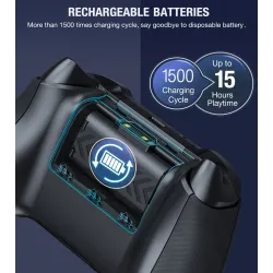 Dobbel ladedokkingstasjon - 1200mAh batteri - USB - for Xbox One X / Xbox One S