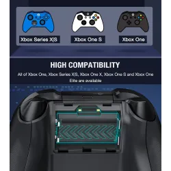 Dobbelt opladningsdock - 1200mAh batteri - USB - til Xbox One X / Xbox One S
